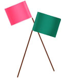 Plastic Staff Flags